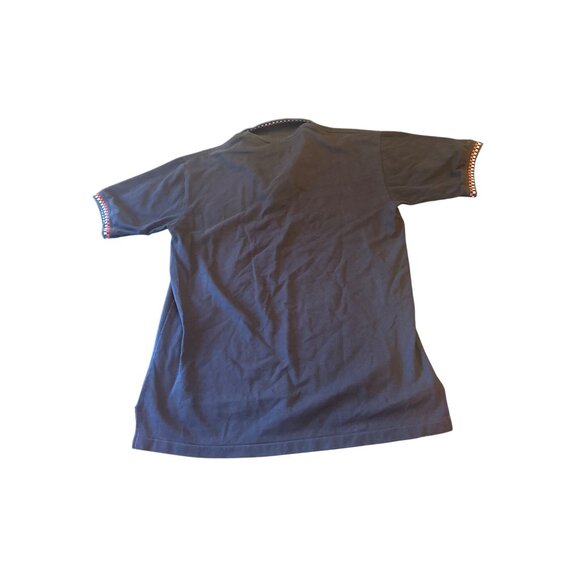 Crystal Springs Mens L Black Polo Shirt Iny 500 Racing Flag Logo - Picture 4 of 4